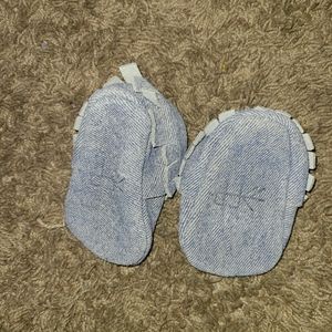 Denim mocassins